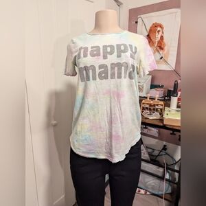 Grayson Threads‎ Tie Dye Happy Mama Tshirt size small